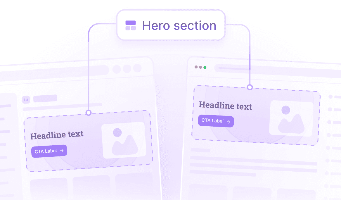 Component-based CMS illustration