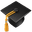 Graduation cap emoji