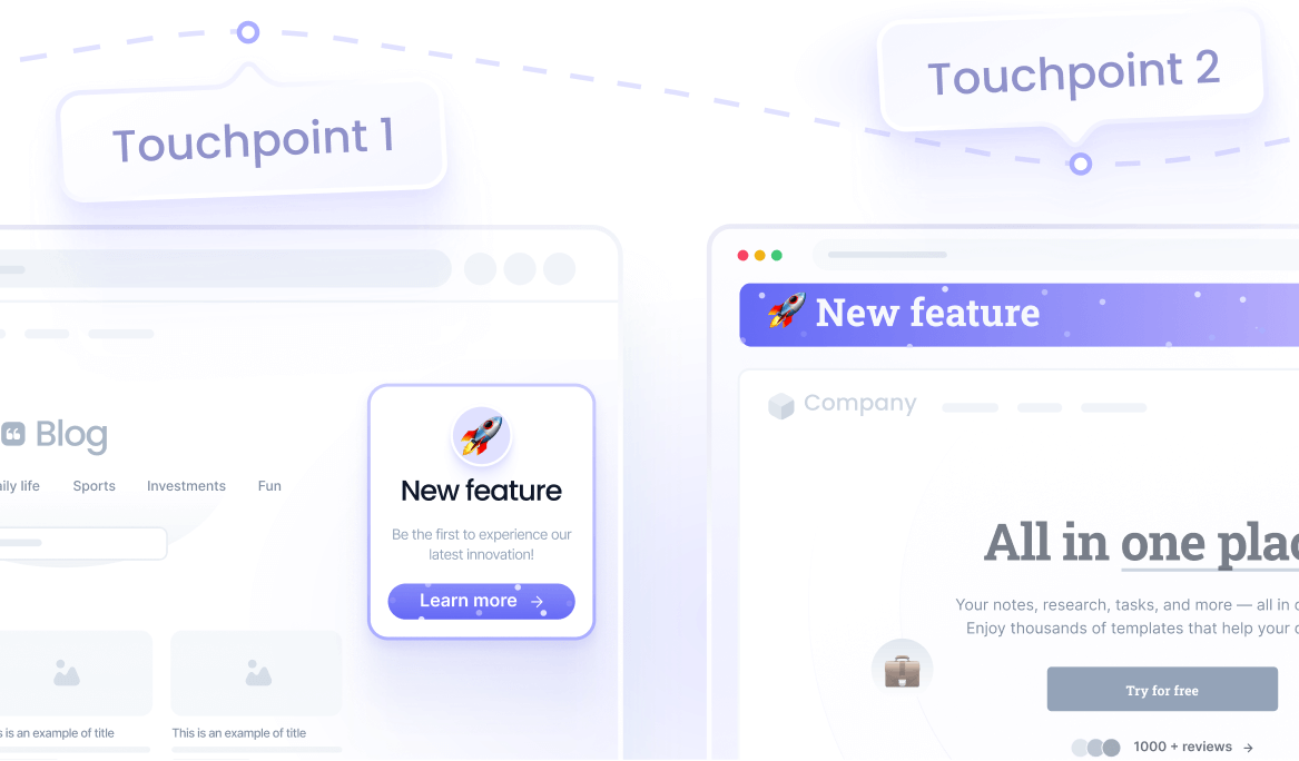 Journey personalization illustration
