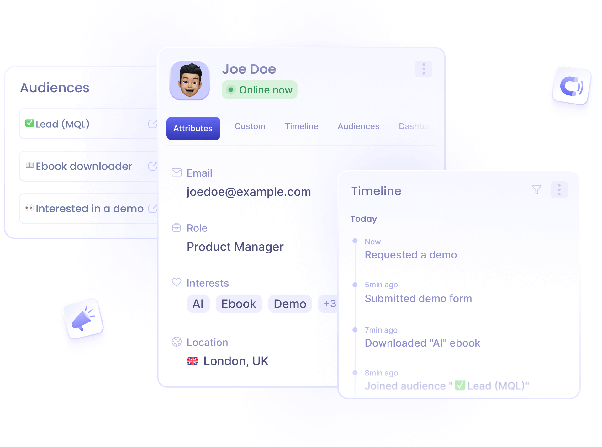 Real time data illustration