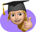 A student emoji