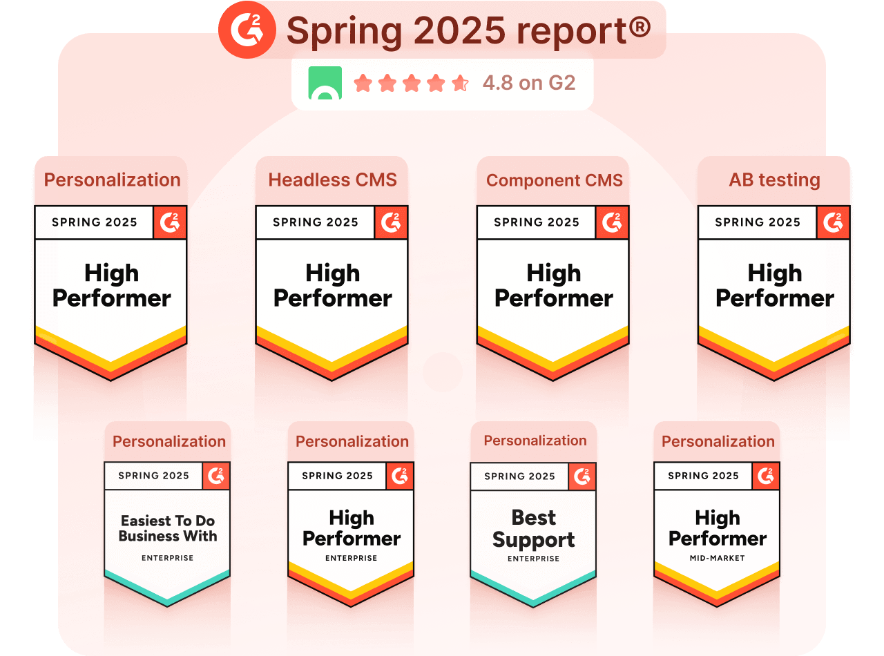 Croct is a high-performer headless CMS, component CMS, personalization software, and AB testing tool.