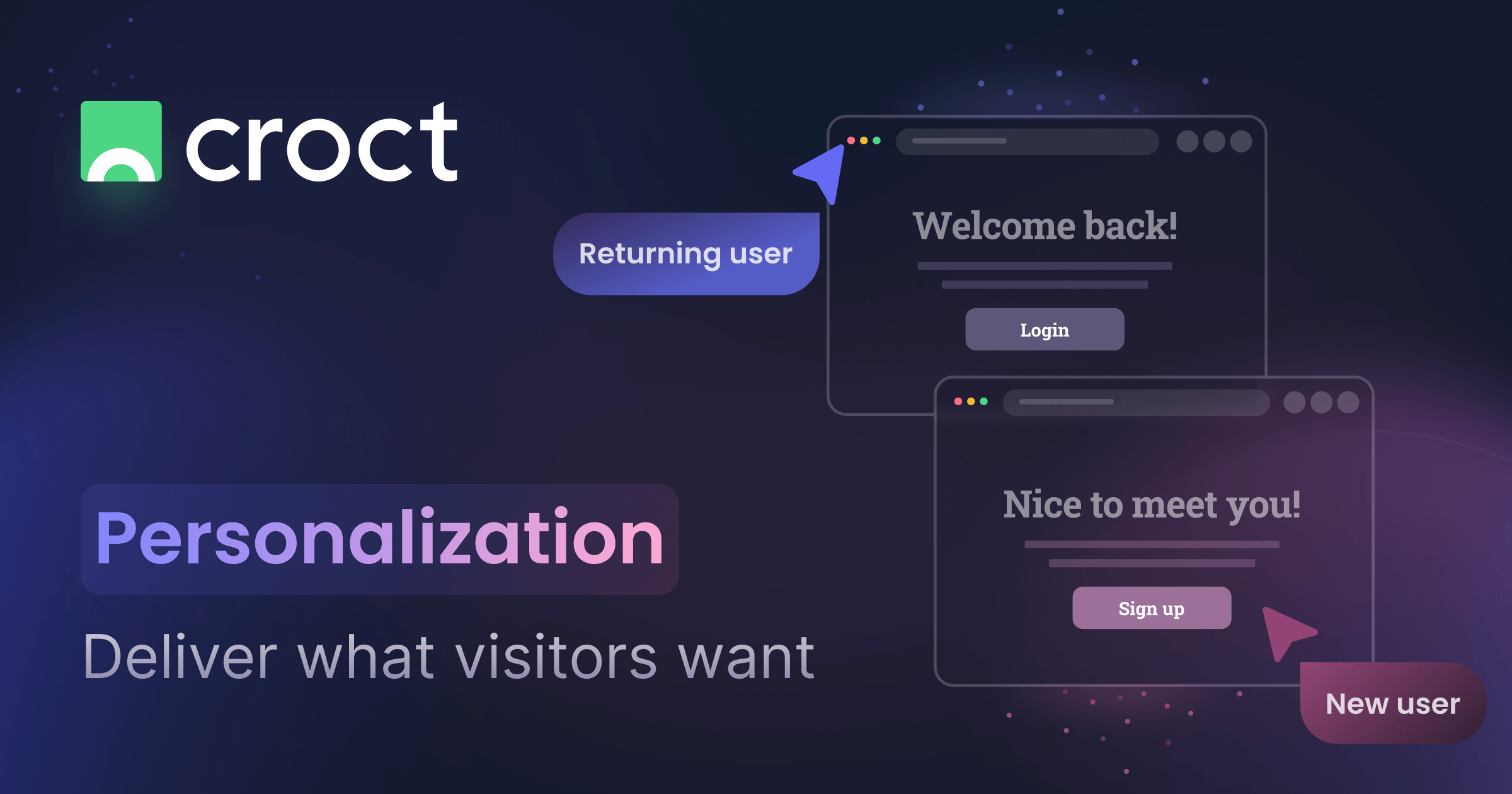 Website personalization | Croct