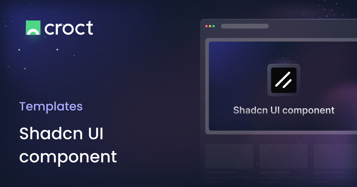 Shadcn UI component | Croct